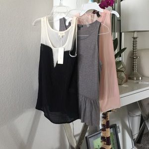 Bundle of sleeveless tops/blouses
